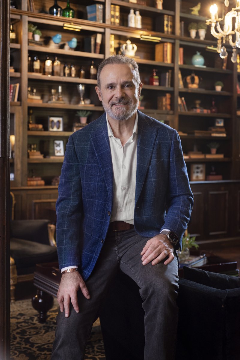 Mario Gastaldi in his library